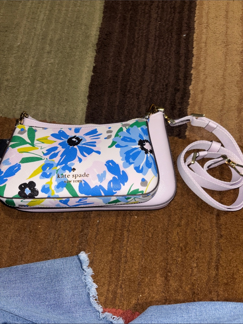 kate spade Floral Print Pink Crossbody Bag